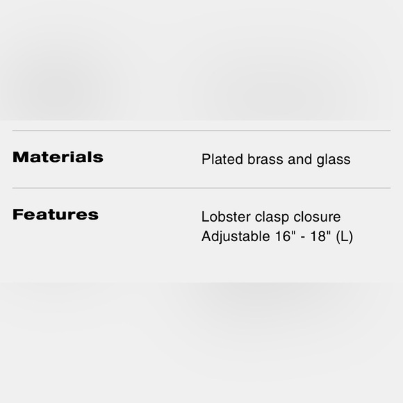 Coach Open Circle Stone Necklace,NWT! - Picture 2 of 2